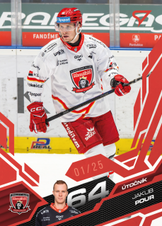 Pour Jakub Ruby Red 7/25 Tipsport extraliga 25/26 #70