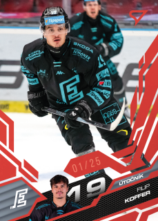 Koffer Filip Ruby Red 1/25 Tipsport extraliga 25/26 #86