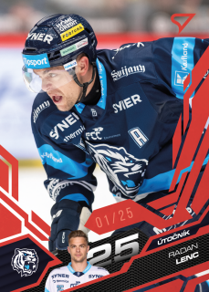 Radan Lenc Ruby Red 1/25 Tipsport extraliga 25/26 #189
