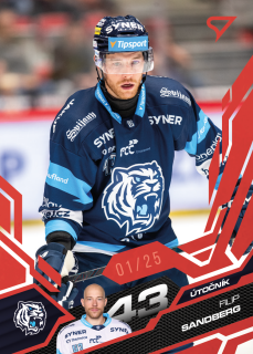 Sandberg Filip Ruby Red 3/25 Tipsport extraliga 25/26 #196