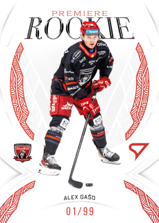 Gašo Alex Rookie Premiere Garnet Red 61/99 Tipsport Extraliga 25/26 RP-02