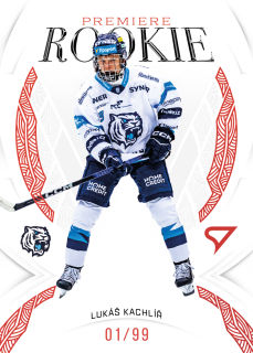 Kachlíř Lukáš Rookie Premiere Garnet Red 62/99 Tipsport Extraliga 25/26 RP-05