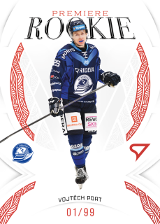 Port Vojtěch Rookie Premiere Garnet Red 94/99 Tipsport Extraliga 25/26 RP-07