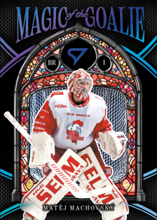 Machovský Matěj Magic of the Goalie Sky Blue 10/50 Tipsport extraliga 25/26 #MG-18