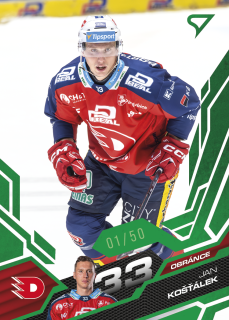 Košťálek Jan Emerald Green 9/50 Tipsport extraliga 25/26 #262