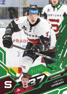 Vitouch Michal Emerald Green 7/50 Tipsport extraliga 25/26 #276