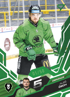 Čech Aleš Emerald Green 7/50 Tipsport extraliga 25/26 #301