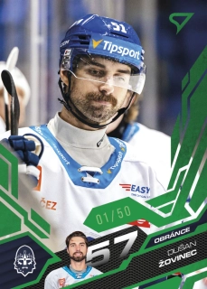 Žovinec Dušan Emerald Green 36/50 Tipsport extraliga 25/26 #349