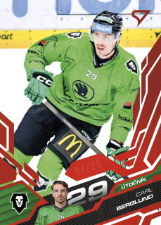 Berglund Carl Ruby Red 8/25 Tipsport extraliga 25/26 #304