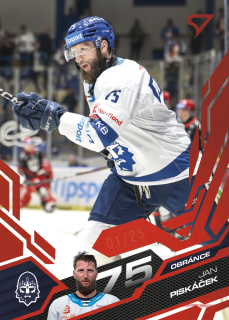 Piskáček Jan Ruby Red 6/25 Tipsport extraliga 25/26 #347
