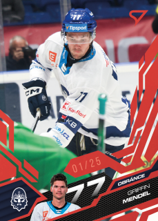 Mendel Griffin Ruby Red 1/25 Tipsport extraliga 25/26 #222