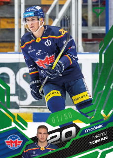 Toman Matěj Emerald Green 22/50 Tipsport extraliga 25/26 #108