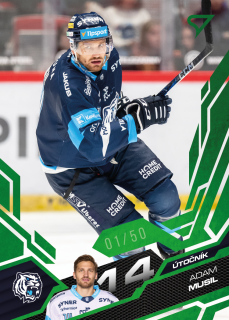 Musil Adam Emerald Green 49/50 Tipsport extraliga 25/26 #190