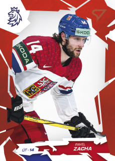 Zacha Pavel Scarlet Red Hokejové Česko 2026 #52