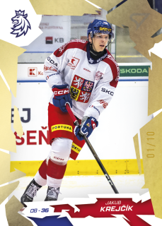 Krejčík Jakub Buff Gold 10/10 Hokejové Česko 2026 #14