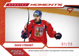 Výborný David Special Moments Party Red 16/25 Hokejové Česko 2026 SM-26
