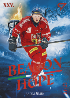 Šimek Radim Beacon of Hope Fire Red 25/25 Hokejové Česko 2026 BH-11