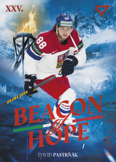 Pastrňák David Beacon of Hope Fire Red 6/25 Hokejové Česko 2026 BH-24