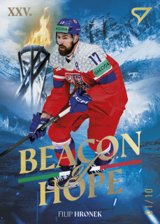 Hronek Filip Beacon of Hope Yellow Gold 7/10 Hokejové Česko 2026 BH-7