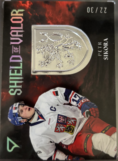 Petr Sikora Shield of Valor Royal Silver 22/30 Hokejové Česko 2026 SV-PS