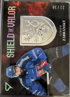 Zábranský Libor Shield of Valor Royal Silver 22/30 Hokejové Česko 2026 SV-LZ