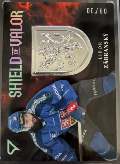 Zábranský Libor Shield of Valor Royal Silver 9/30 Hokejové Česko 2026 SV-LZ