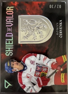 Červenka Roman Shield of Valor Royal Silver 2/30 Hokejové Česko 2026 SV-RC