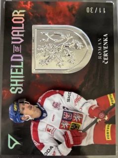 Červenka Roman Shield of Valor Royal Silver 11/30 Hokejové Česko 2026 SV-RC