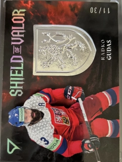 Gudas Radko Shield of Valor Royal Silver 11/30 Hokejové Česko 2026 SV-RG