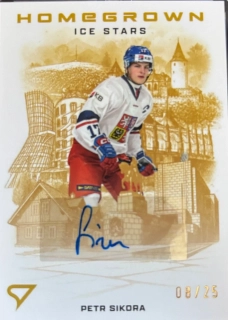 Sikora Petr Homegrown Ice Stars Gold Auto 8/25