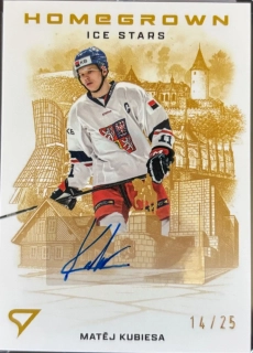 Kubiesa Matěj Homegrown Ice Stars Gold Auto 14/25