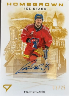 Chlapík Filip Homegrown Ice Stars Gold Auto 3/25