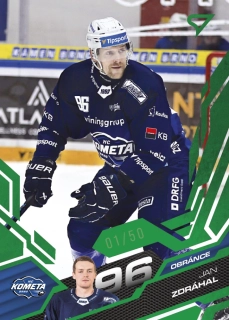 Zdráhal Jan Emerald Green 28//50 Tipsport extraliga 25/26 #129